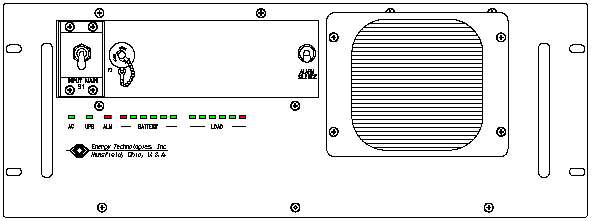 <br />ETI0001-1254 Rugged MilSpec UPS Standard Front Panel Layout