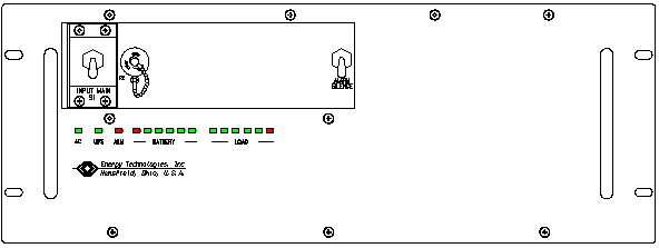 <br />ETI0001-1255 Rugged MilSpec UPS Standard Front Panel Layout