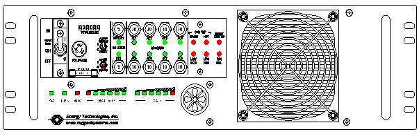 <br />ETI0001-1473 Rugged COTS UPS and PDU Standard Front Panel Layout