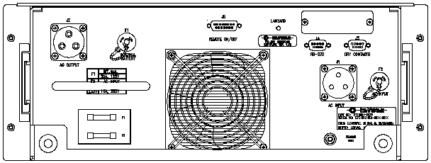 <br />ETI0001-2238 Rugged UPS Standard Rear Panel Layout